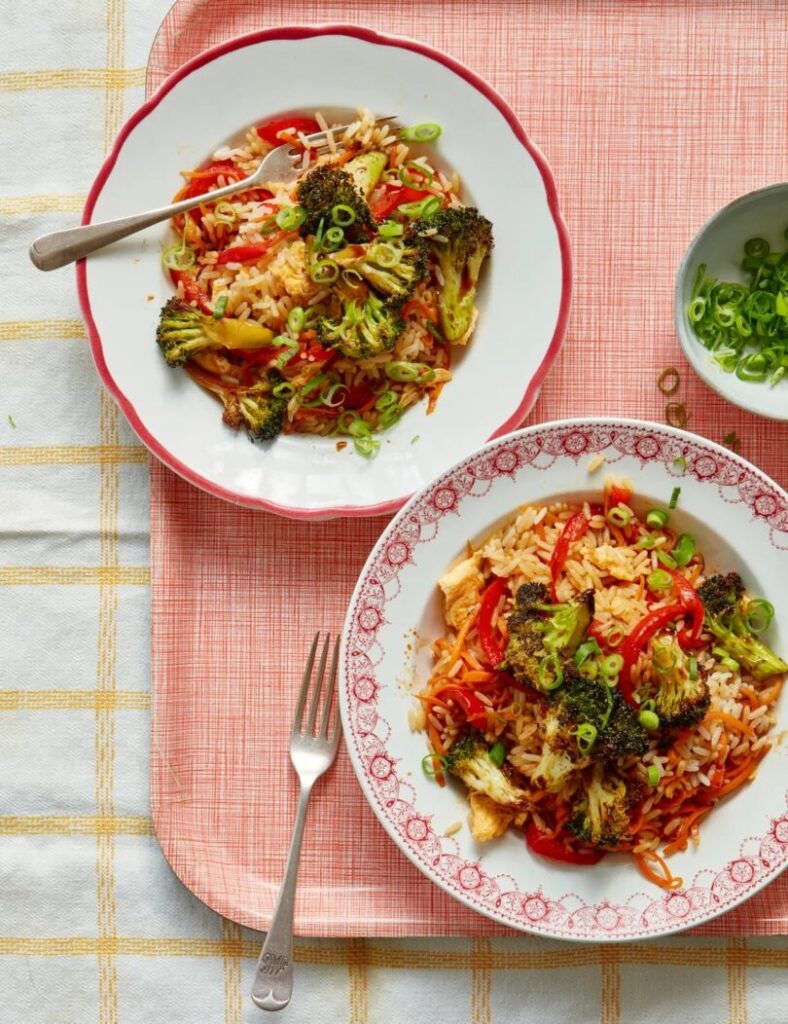 Sticky broccoli fried rice and ovenbake risotto: cheap rice dishes