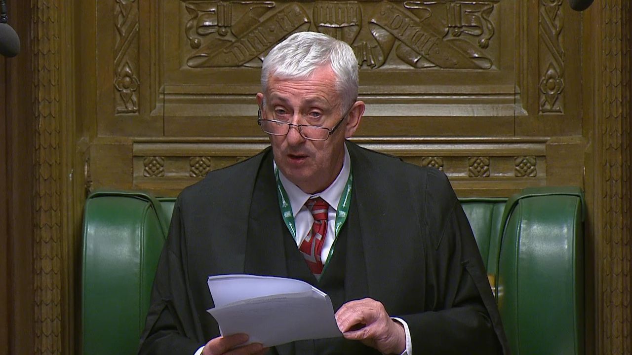 Speaker faces no-confidence motion after Commons Gaza row